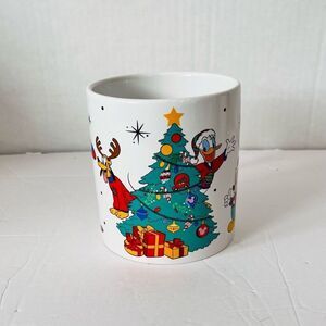 Disney Mickey And Friends Winter Scene Mug   16 Oz
